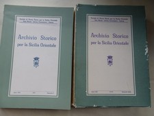 SOCIETA' STORIA PATRIA-ARCHIVIO STORICO SICILIA ORIENTALE 1974/I-II-III-INDEX