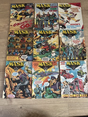 Vintage mask 80s comic - uk,