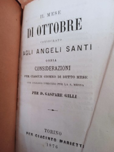Mese ottobre consecrato - "il, di
