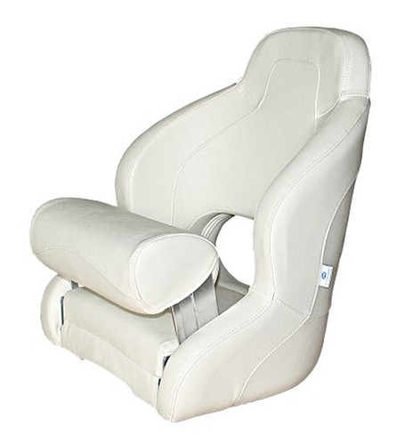 Sedile barca flip bianco - sedile, "flip-up"