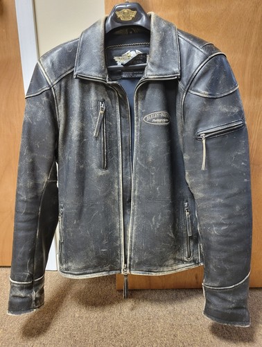 Giacca pelle marrone harley - pelle,
