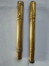 2 Penne Stilografiche Placcate