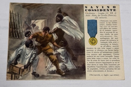 Cartolina militare medaglia - cartolina,