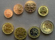 LITUANIA UNC EURO 8 monete