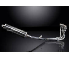 Honda 1100 CBR Xx -96/07- Linea Scarico 4/1 Inox Ovale Carbonio 450 MM Delk