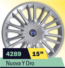 SET Kit serie 4 copricerchi coppe ruota 15" per Lancia Ypsilon fino al 2011 4289