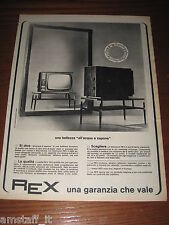 *120=REX TV TELEVISORE=ANNI '60=PUBBLICITA'=ADVERTISING=WERBUNG=PUBLICITE=