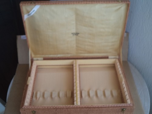Antica scatola vuota posate - antica,