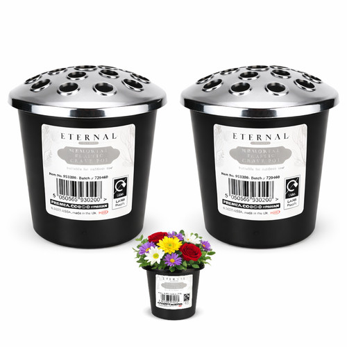 Vaso per tomba con coperchio
