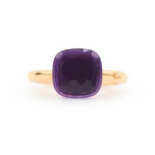 Anello Nudo Pomellato in oro rosa con topazio blu London