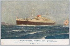 MS SATURNIA Cosulich Line Ship