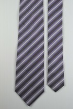 New Tie Hugo Boss Cravatta 100% silk seta, completo uomo Made in Italy, a righe