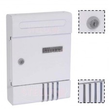 CASSETTA POSTALE ACCIAIO POSTA BUCA LETTERE X ESTERNO BIANCA PORTALETTERE POSTA