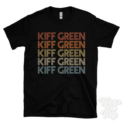 Maglietta kiff verde ripetuta - verde,