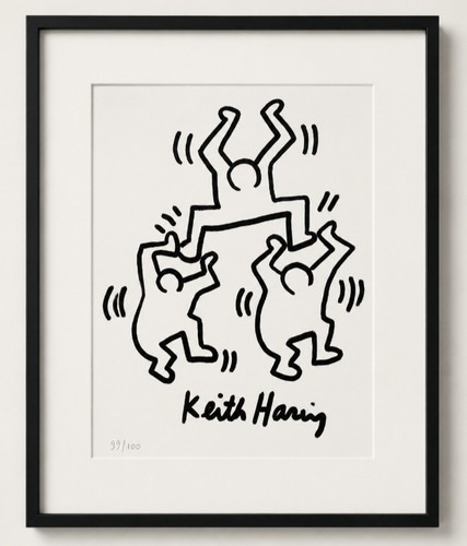 Superbe lithographie keith - lithographie,
