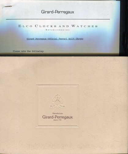 Catalogo girard perregaux - catalogo, 1994