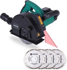 VONROC S2_WC502AC 150mm Scanalatrice da Muro con Guida Laser e 6 Dischi...