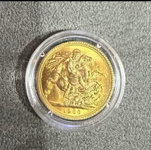 Moneta sterlina oro regina - moneta,