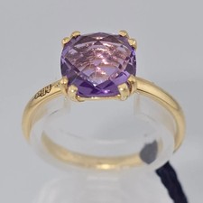Bliss gioielli "joy candy" anello ametista e diamanti oro giallo 9kt (20092919)