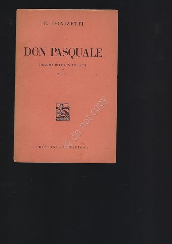 Don pasquale donizetti opera - pasquale,