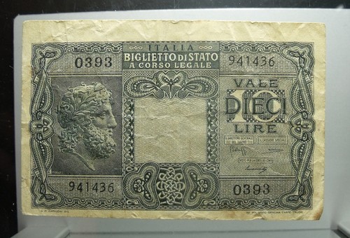 Banconota regno italia - banconota,