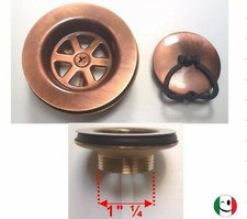 PILETTA GATTINARA " 100% OTTONE " DA Ø 80 MM. SCARICO DA 1¼" RAMATA