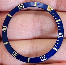 Inserto blu Rolex Serif per