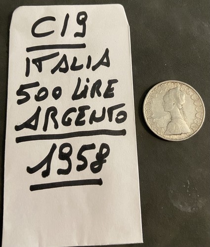 Moneta argento 500 - moneta, lire