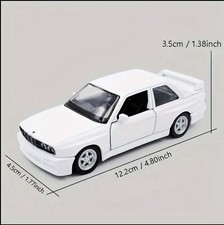 BMW E30 M3 1987 Scala 1:36 Bianca Nuova Modellino Auto