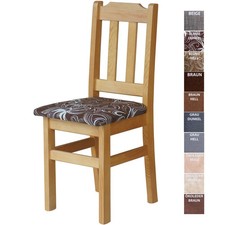 Sedia sedia imbottita ALDER LEGNO MASSELLO - NUOVA sedia ristorante LEGNO...