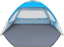 Gorich Tenda da Spiaggia Parasole per 3/4-5/6-7/8-10 Persone con UPF 50+ UV Protecti