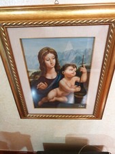 Capezzale olio su tela firmato certificato di garanzia 30x40