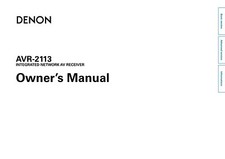 Denon AVR-2113 Receiver Owners