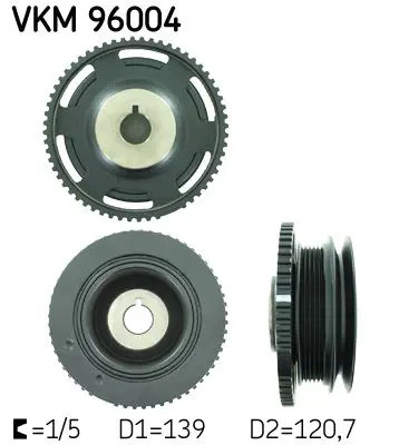 Puleggia albero motore vkm - albero,