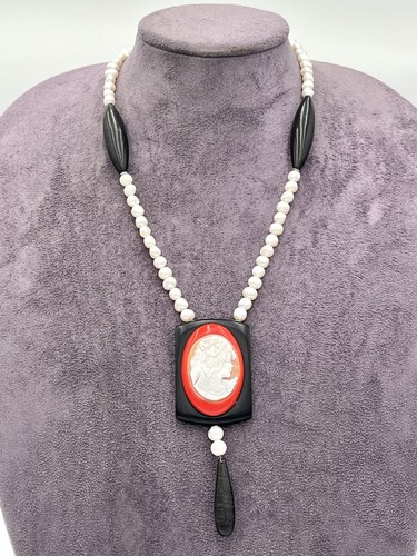 Collana con perle - con,