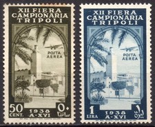 ITALY Libya 1938 -A34-35- 12th