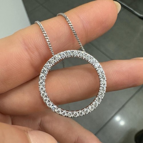 Ciondolo cerchio diamante - cerchio,