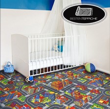 Tappeto Bambini Grande Città Strada Città,da Gioco Multicolore Grigio Tutti
