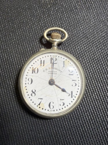 Roskopf pocket watch silver - roskopf,