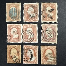 Grande gruppo di francobolli del 1800 con un #26A incluso.