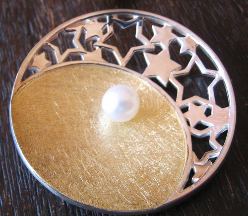 Ciondolo stella design perla