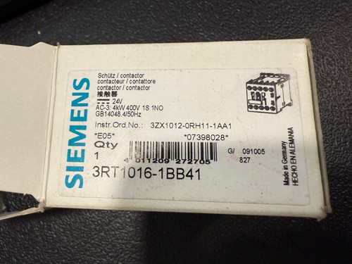 Nuovo contattore siemens - nuovo,
