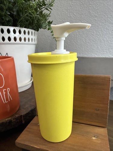 Tupperware pompa giallo - tupperware,