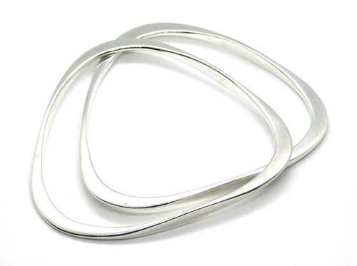 Bracciale triangolare argento - bracciale,