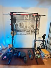 Rack per Squat, Panca e Trazioni in Ferro + Dischi e Bilanciere (Usato)