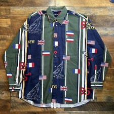 Vintage 90s nautical blue - vintage,