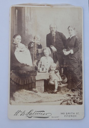 Cabinet card family - a, of
