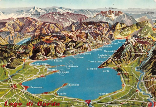 Cartolina lago garda - cartolina, di