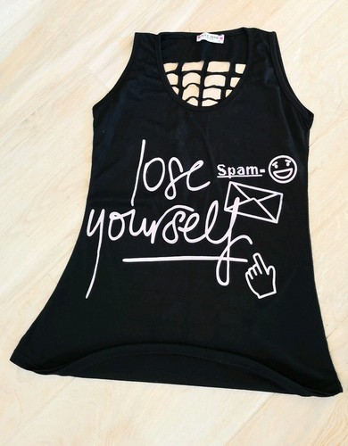 Top donna schiena - , nero