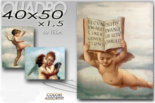 Quadro tela angeli 40x50 - tela, cm.